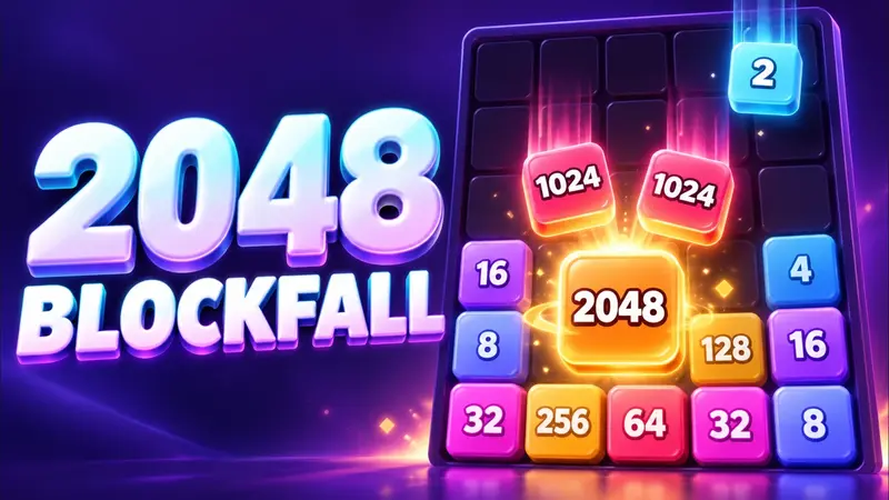 2048 Blockfall: gra w przeglądarce zrobiona w Klyo Studio