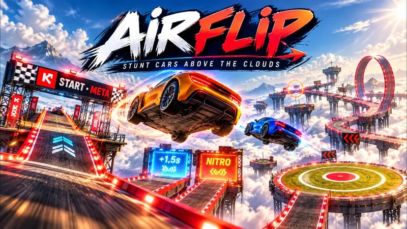 AIRFLIP: gra w przeglądarce zrobiona w Klyo Studio