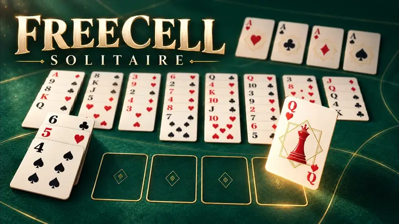 Pasjans FreeCell: gra w przeglądarce zrobiona w Klyo Studio