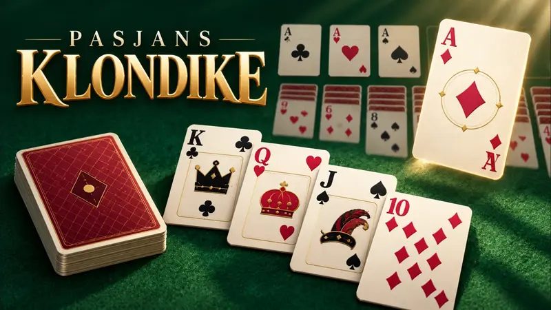 Pasjans Klondike: gra w przeglądarce zrobiona w Klyo Studio